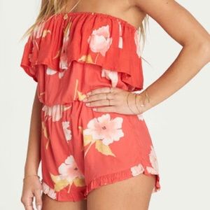 Billabong Floral Romper with Pockets